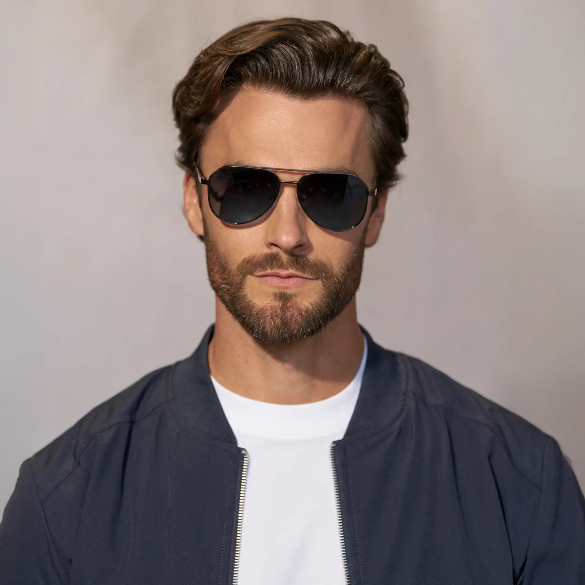 Gunmetal / Deep Blue Gradient Lens