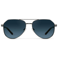 Gunmetal / Deep Blue Gradient Lens