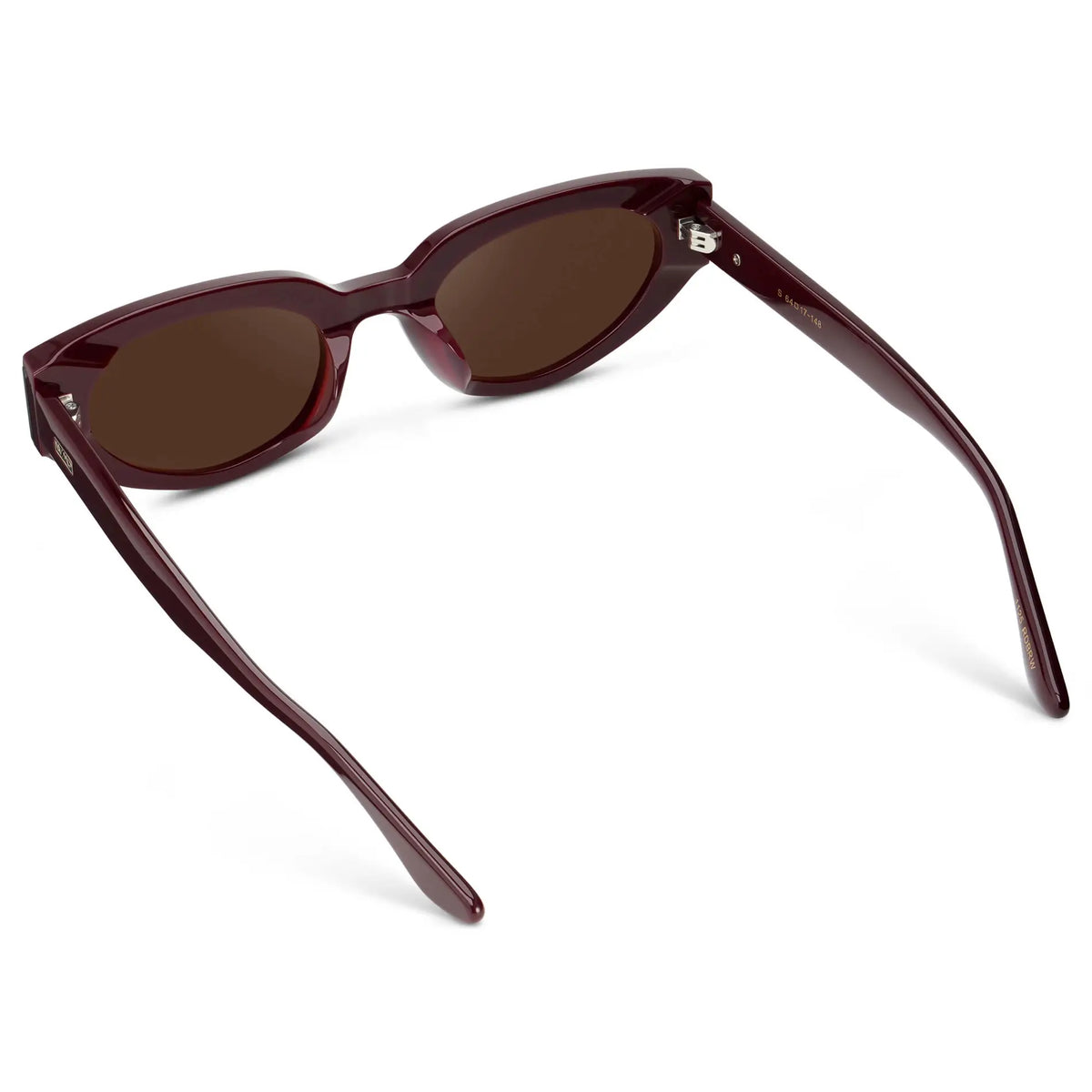 Black Cherry Red / Dark Brown Lens