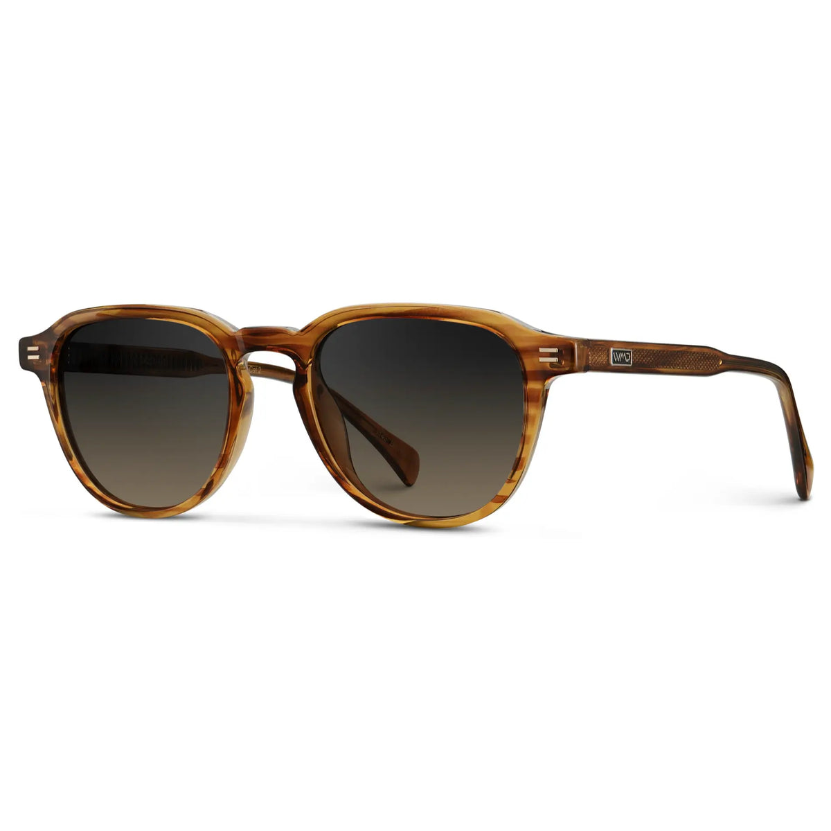 Golden Brown Grain / Grey Brown Gradient Lens
