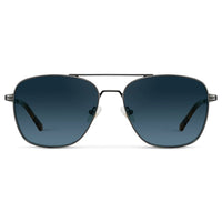 Gunmetal / Deep Blue Gradient Lens