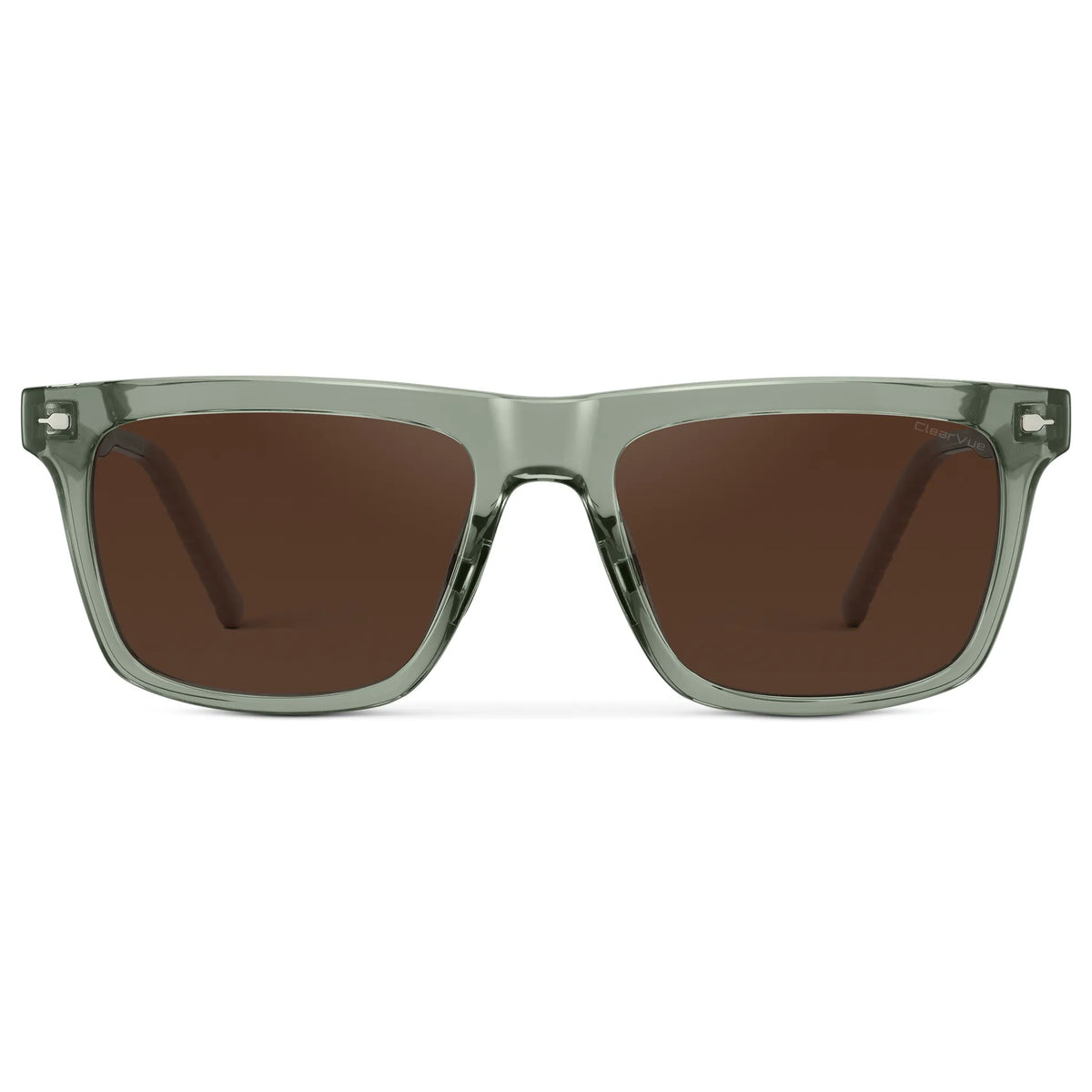 Sage Green / Dark Brown Lens