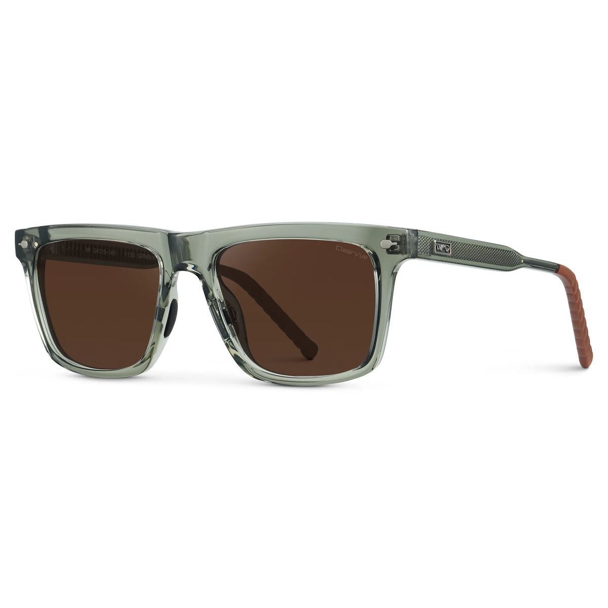 Sage Green / Dark Brown Lens