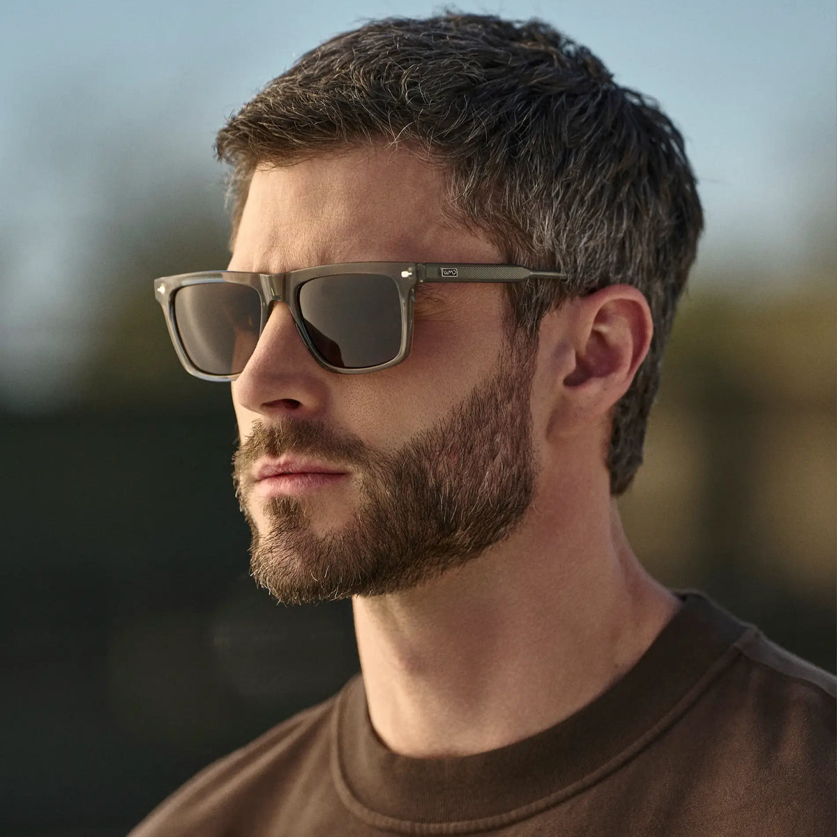 Sage Green / Dark Brown Lens