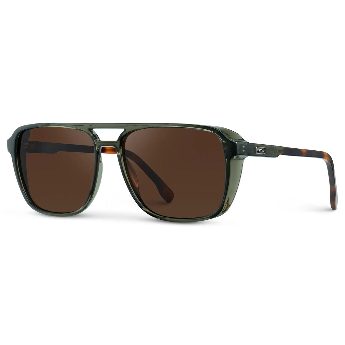 Tortoise Sage / Dark Brown Lens