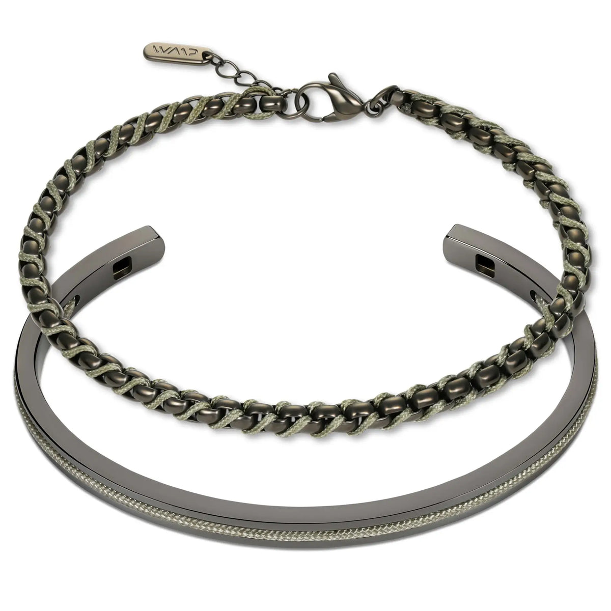 Gunmetal / Olive Green