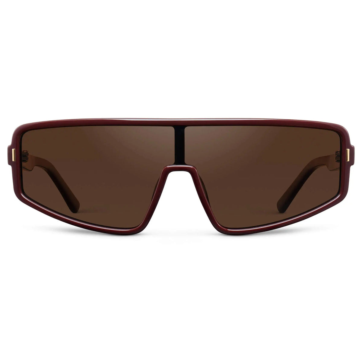 Black Cherry Red / Dark Brown Lens