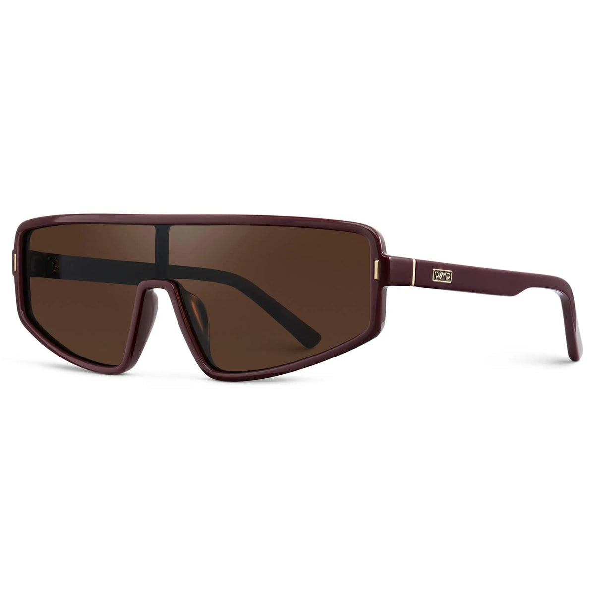 Black Cherry Red / Dark Brown Lens