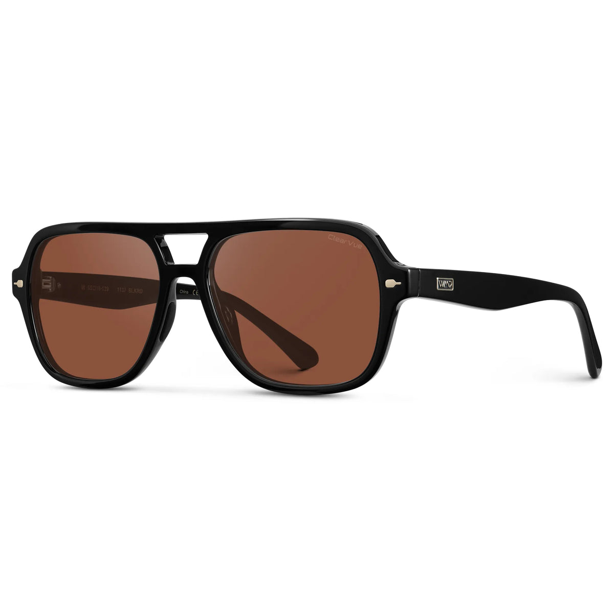 Black / Tinted Red Lens