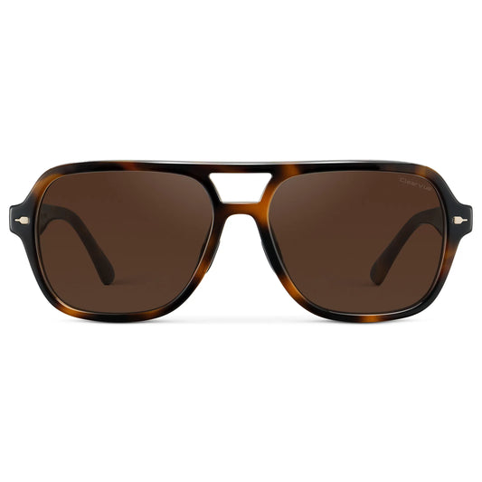 Brown Tortoise / Dark Brown Lens