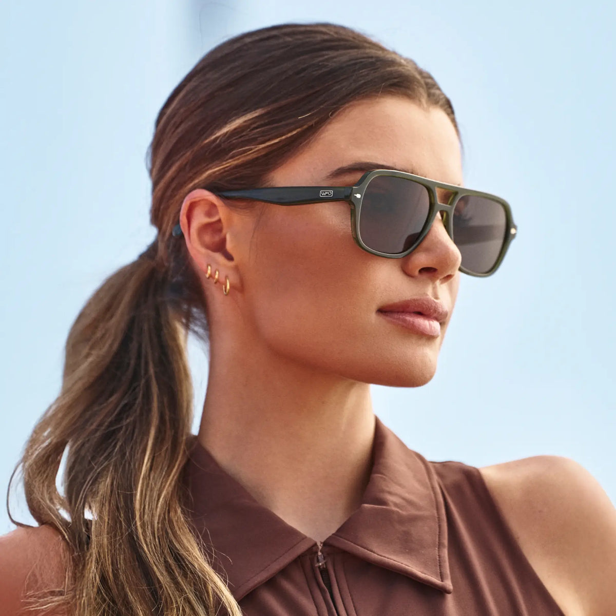 Olive Green / Brown Lens