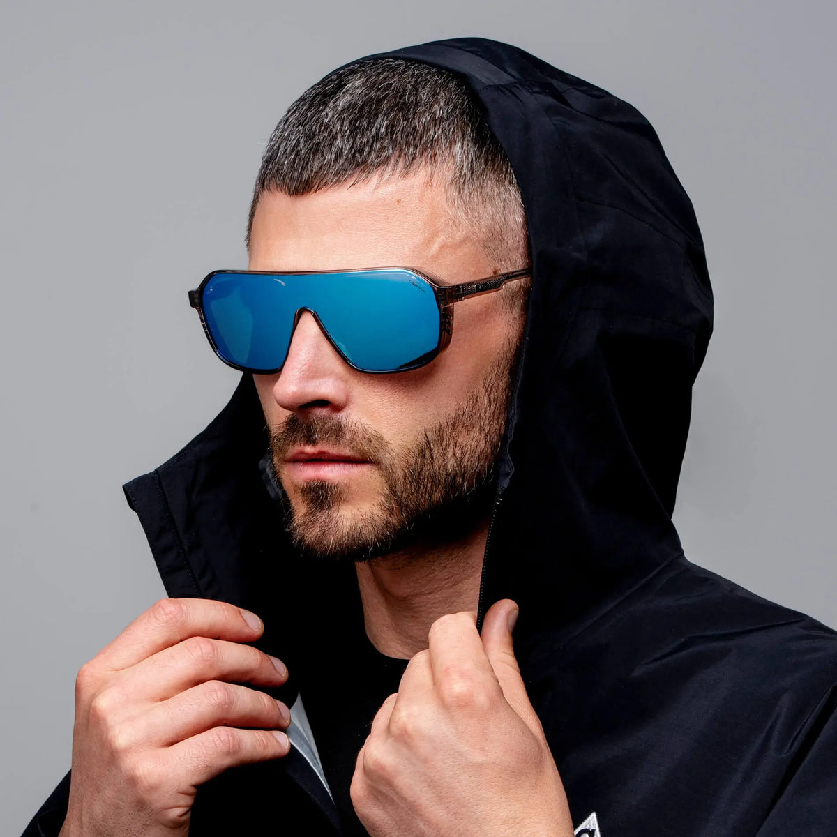 Ash Grey / Mirror Blue Lens