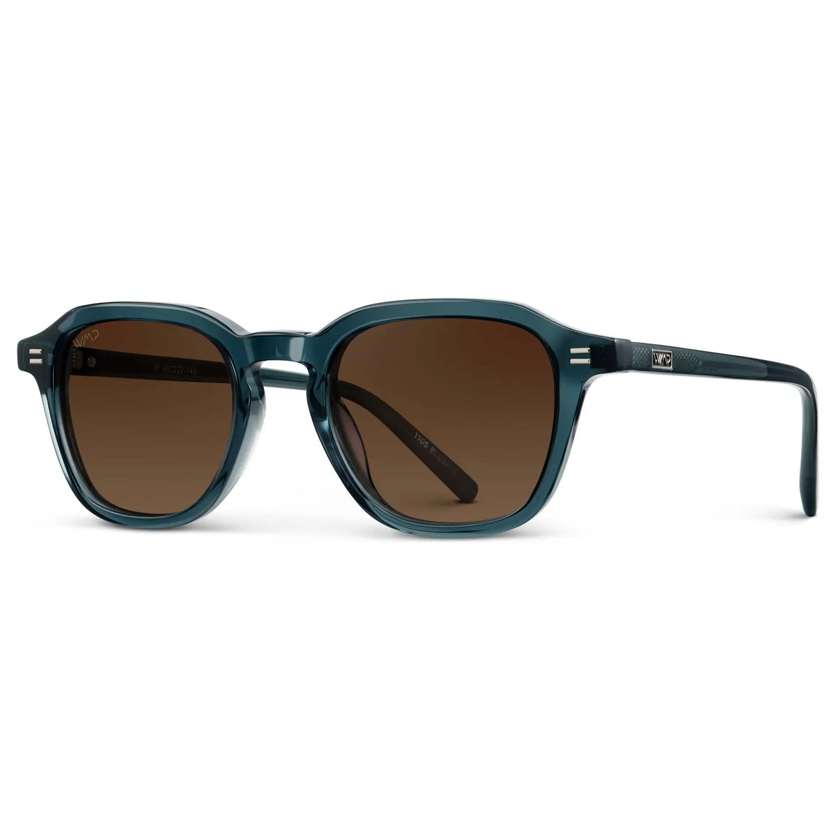 Crystal Steel Blue / Brown Gold Gradient Lens