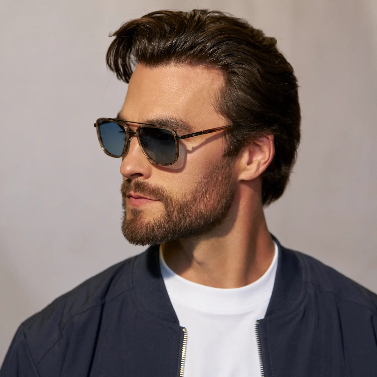 Timber Brown / Blue Gradient Lens