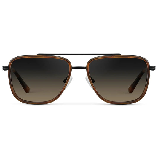 Brown Tortoise / Grey Brown Gradient Lens